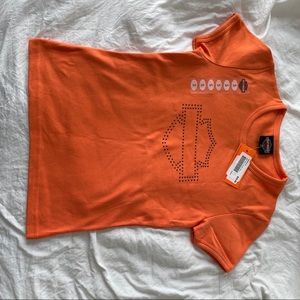 NWT orange harley davidson tee